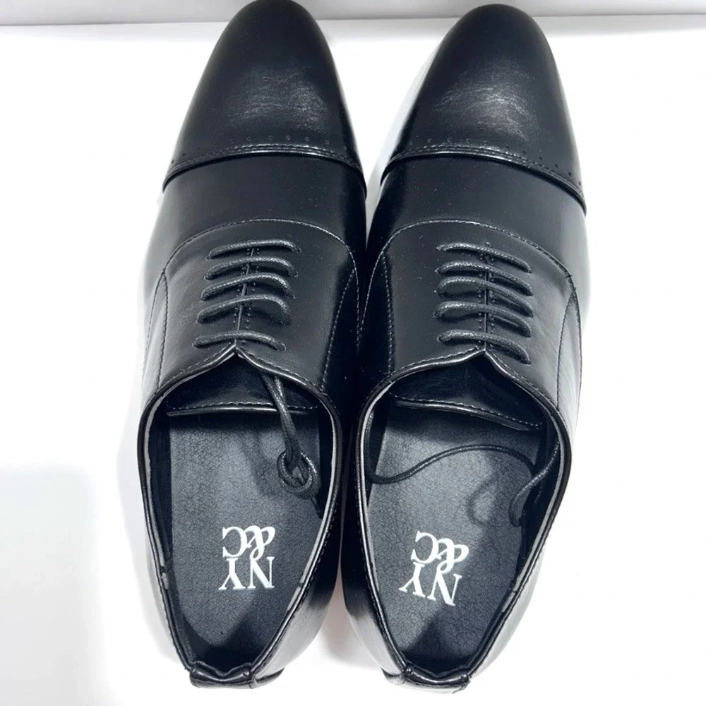 New York & Company  Damian Dress Traditional‎ Blamoral Oxford Men's Black US 9.5